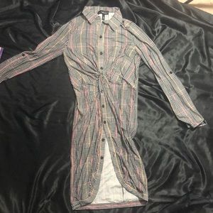 Derek Heart Multi colored Plaid Dress